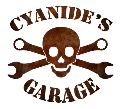 cyanides garage logo 2 rust